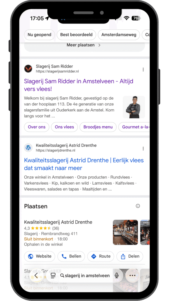Grafiek van stijgende Google posities na SEO optimalisatie