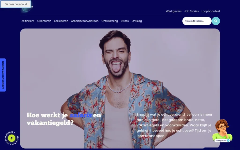 Themapagina salaris en vakantiegeld op Careersz